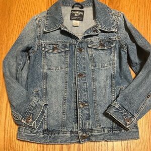 OshKosh B’gosh Kids 8 Denim Jean Jacket Blue 100% Cotton Trucker